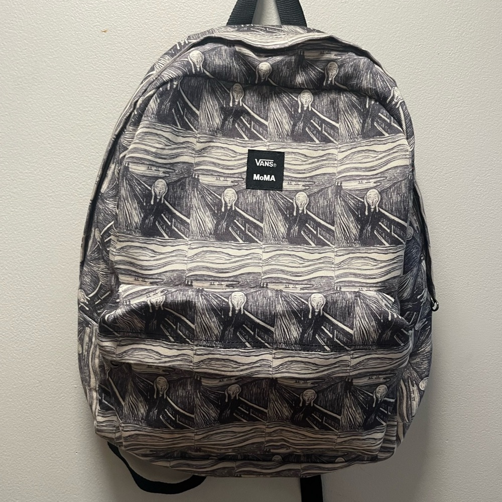 Vans x moma evard munch the scream backpack artist series